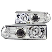 Load image into Gallery viewer, ANZO 1998-2005 Chevrolet S-10 Projector Headlights w/ Halo Chrome - Main Product View