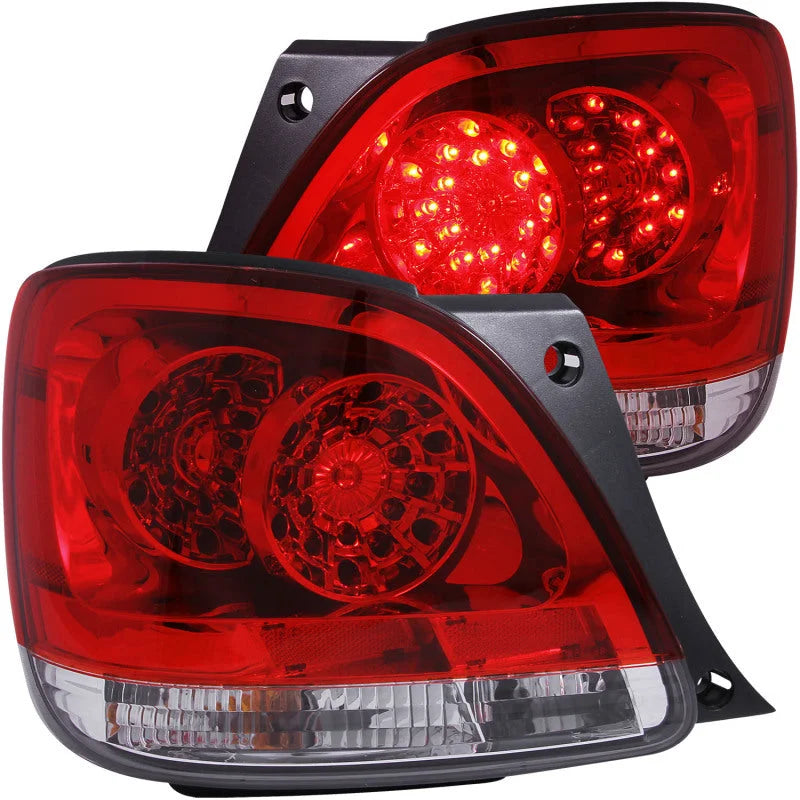 ANZO 1998-2005 Lexus Gs300 LED Taillights Red/Clear - Main Product View
