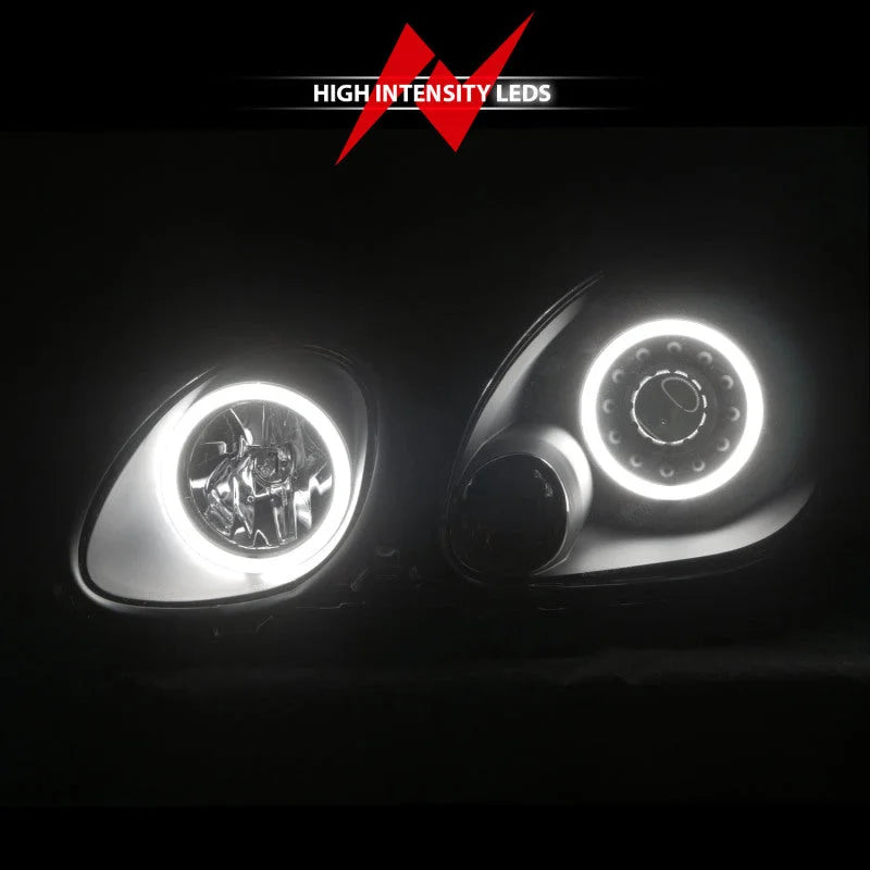 ANZO 1998-2005 Lexus Gs300 Projector Headlights w/ Halo Black - Installation View