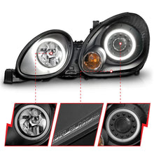 Load image into Gallery viewer, ANZO 1998-2005 Lexus Gs300 Projector Headlights w/ Halo Black - Additional View 5