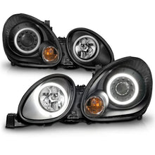 Load image into Gallery viewer, ANZO 1998-2005 Lexus Gs300 Projector Headlights w/ Halo Black - Additional View 6