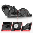 Load image into Gallery viewer, ANZO 1998-2005 Lexus Gs300 Projector Headlights w/ Halo Black - Additional View 7