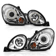 Load image into Gallery viewer, ANZO 1998-2005 Lexus Gs300 Projector Headlights w/ Halo Chrome - Main Product View