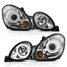 Load image into Gallery viewer, ANZO 1998-2005 Lexus Gs300 Projector Headlights w/ Halo Chrome - Main Product View