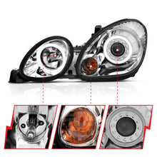 Load image into Gallery viewer, ANZO 1998-2005 Lexus Gs300 Projector Headlights w/ Halo Chrome - Installation View