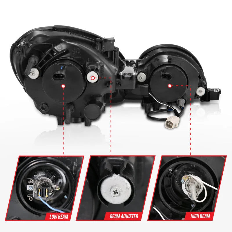 ANZO 1998-2005 Lexus Gs300 Projector Headlights w/ Halo Chrome - Additional View 8