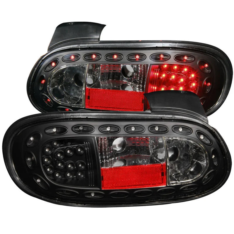 ANZO 1998-2005 Mazda Miata LED Taillights Black - Main Product View