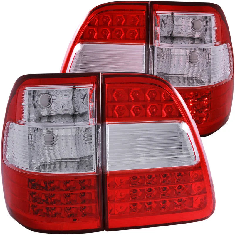 ANZO 1998-2005 Toyota Land Cruiser Fj LED Taillights Red/Clear G2 - Main Product View