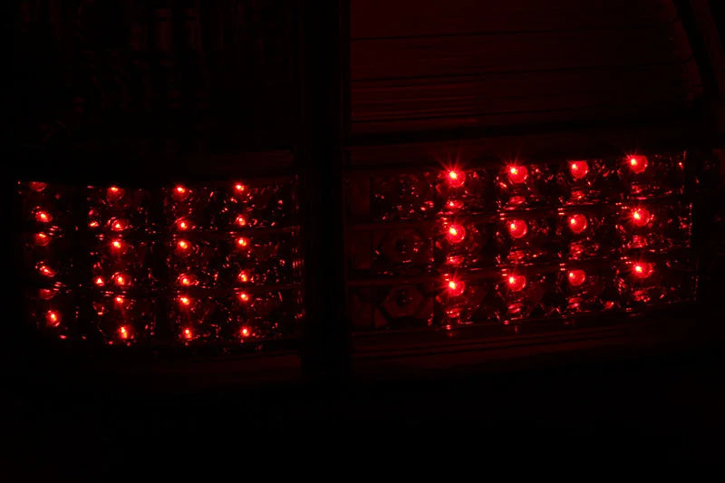 ANZO 1998-2005 Toyota Land Cruiser Fj LED Taillights Red/Clear G2 - Side View