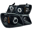 Load image into Gallery viewer, ANZO 1998-2007 Lexus Lx470 Projector Headlights w/ Halo Black (CCFL) - Main Product View