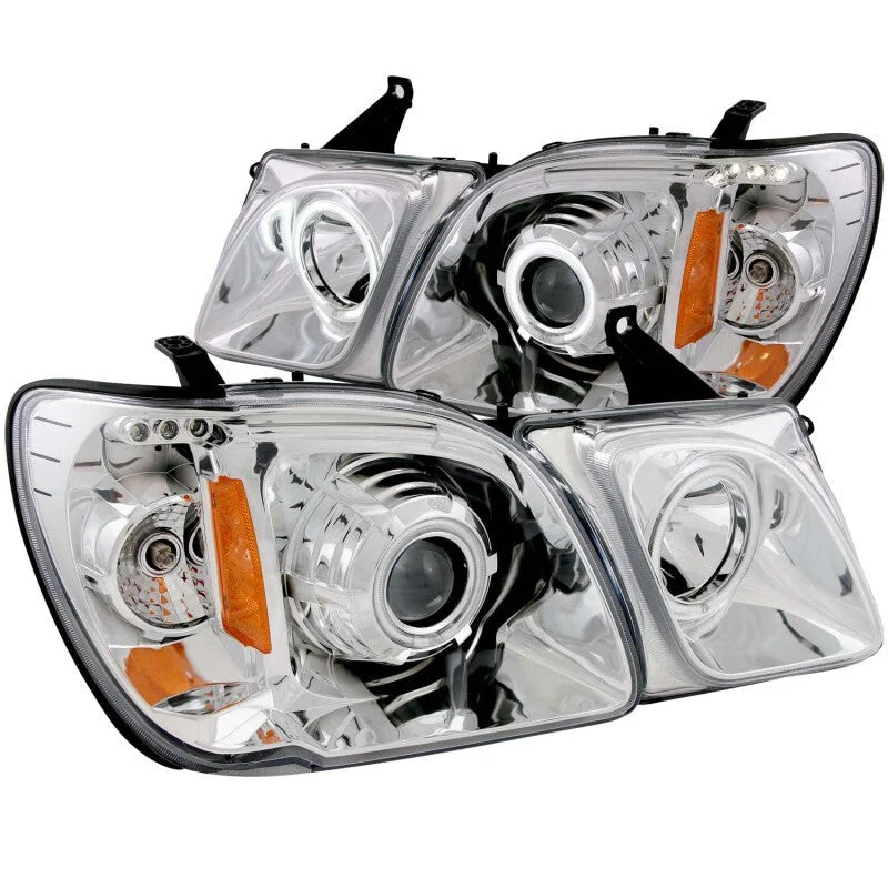 ANZO 1998-2007 Lexus Lx470 Projector Headlights w/ Halo Chrome (CCFL) - Main Product View