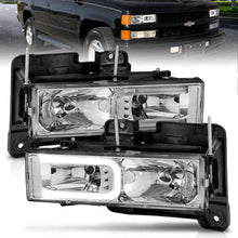 Load image into Gallery viewer, ANZO 1999-2000 Cadillac Escalade Crystal Headlights - Main Product View