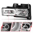 Load image into Gallery viewer, ANZO 1999-2000 Cadillac Escalade Crystal Headlights - Side View