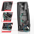 Load image into Gallery viewer, ANZO 1999-2000 Cadillac Escalade LED Taillights Black Housing Clear Lens Pair - Installation View