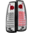Load image into Gallery viewer, ANZO 1999-2000 Cadillac Escalade LED Taillights Chrome - Main Product View