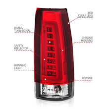 Load image into Gallery viewer, ANZO 1999-2000 Cadillac Escalade LED Taillights Chrome Housing Red/Clear Lens Pair - Additional View 6