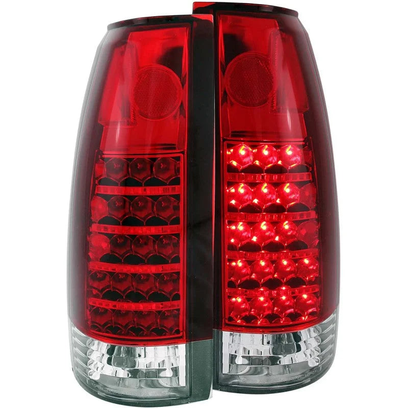 ANZO 1999-2000 Cadillac Escalade LED Taillights Red/Clear - Main Product View