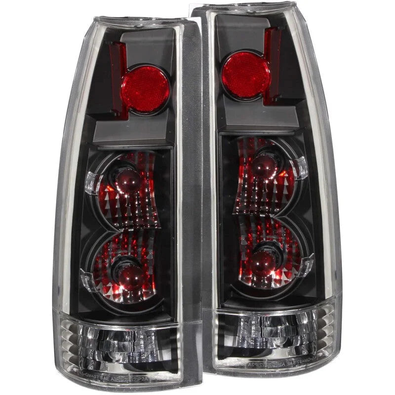 ANZO 1999-2000 Cadillac Escalade Taillights Black - New Gen - Main Product View