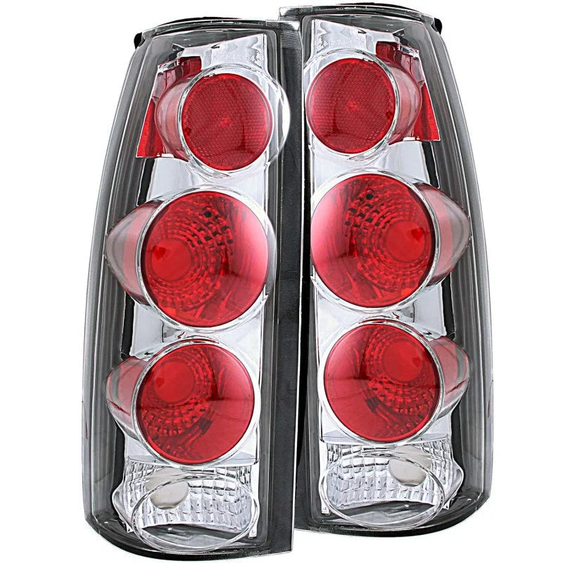 ANZO 1999-2000 Cadillac Escalade Taillights Chrome 3D Style - Main Product View