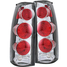 Load image into Gallery viewer, ANZO 1999-2000 Cadillac Escalade Taillights Chrome 3D Style - Main Product View