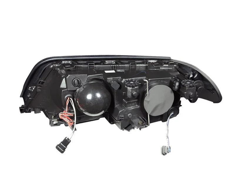 ANZO 1999-2001 BMW 3 Series E46 Projector Headlights w/ Halo Black (CCFL) - Side View
