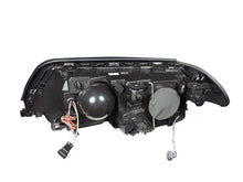 Load image into Gallery viewer, ANZO 1999-2001 BMW 3 Series E46 Projector Headlights w/ Halo Black (CCFL) - Side View