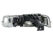 Load image into Gallery viewer, ANZO 1999-2002 Chevrolet Silverado 1500 Crystal Headlights Black - Side View