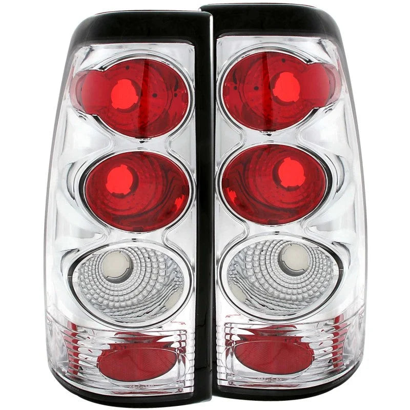 ANZO 1999-2002 Chevrolet Silverado 1500 Taillights Chrome - Main Product View