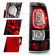 Load image into Gallery viewer, ANZO 1999-2002 Chevy Silverado 1500 LED Taillights Plank Style Black w/Clear Lens - Installation View