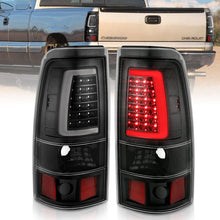 Load image into Gallery viewer, ANZO 1999-2002 Chevy Silverado 1500 LED Taillights Plank Style Black w/Clear Lens - Main Product View