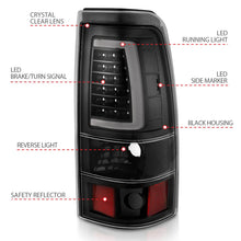 Load image into Gallery viewer, ANZO 1999-2002 Chevy Silverado 1500 LED Taillights Plank Style Black w/Clear Lens - Additional View 5