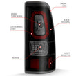 Load image into Gallery viewer, ANZO 1999-2002 Chevy Silverado 1500 LED Taillights Plank Style Black w/Smoke Lens - Back View