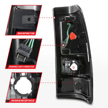 Load image into Gallery viewer, ANZO 1999-2002 Chevy Silverado 1500 LED Taillights Plank Style Black w/Smoke Lens - Additional View 6