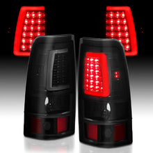 Load image into Gallery viewer, ANZO 1999-2002 Chevy Silverado 1500 LED Taillights Plank Style Black w/Smoke Lens - Additional View 5