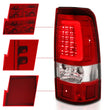 Load image into Gallery viewer, ANZO 1999-2002 Chevy Silverado 1500 LED Taillights Plank Style Chrome With Red/Clear Lens - Additional View 7