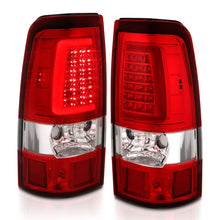 Load image into Gallery viewer, ANZO 1999-2002 Chevy Silverado 1500 LED Taillights Plank Style Chrome With Red/Clear Lens - Additional View 8
