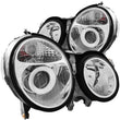 Load image into Gallery viewer, ANZO 1999-2002 Mercedes Benz E Class W210 Projector Headlights Chrome - Main Product View