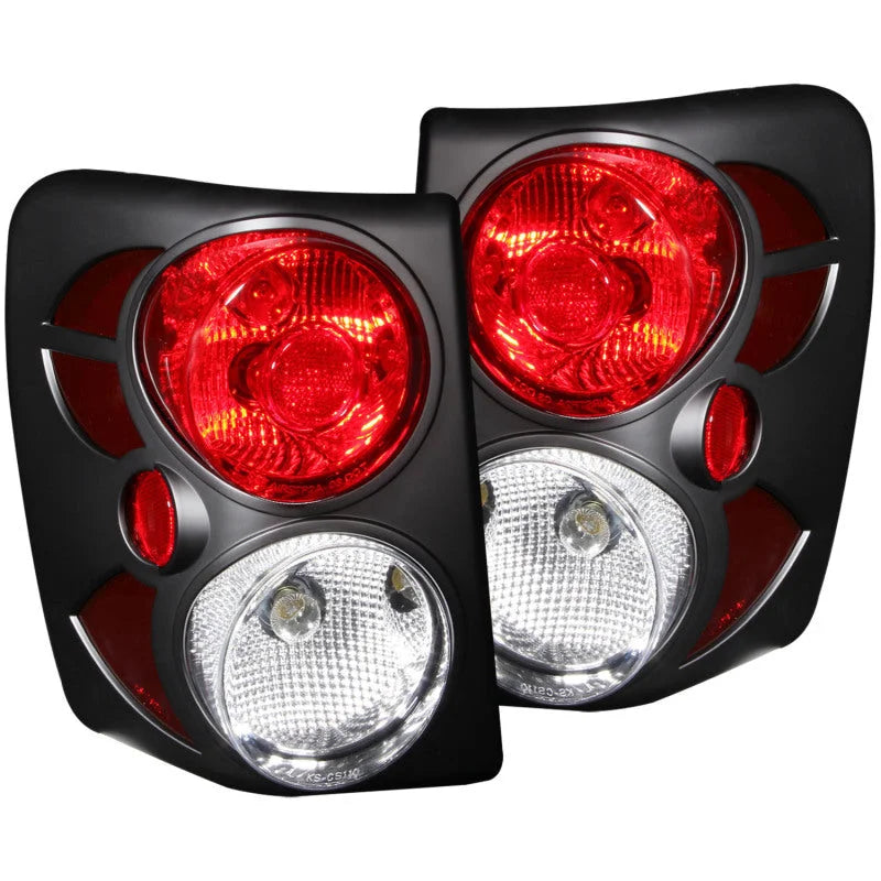 ANZO 1999-2003 Jeep Grand Cherokee Taillights Black - Main Product View