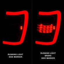 Load image into Gallery viewer, ANZO 1999-2004 Jeep Grand Cherokee LED Tail Lights w/ Light Bar Black Housing Smoke Lens - Side View