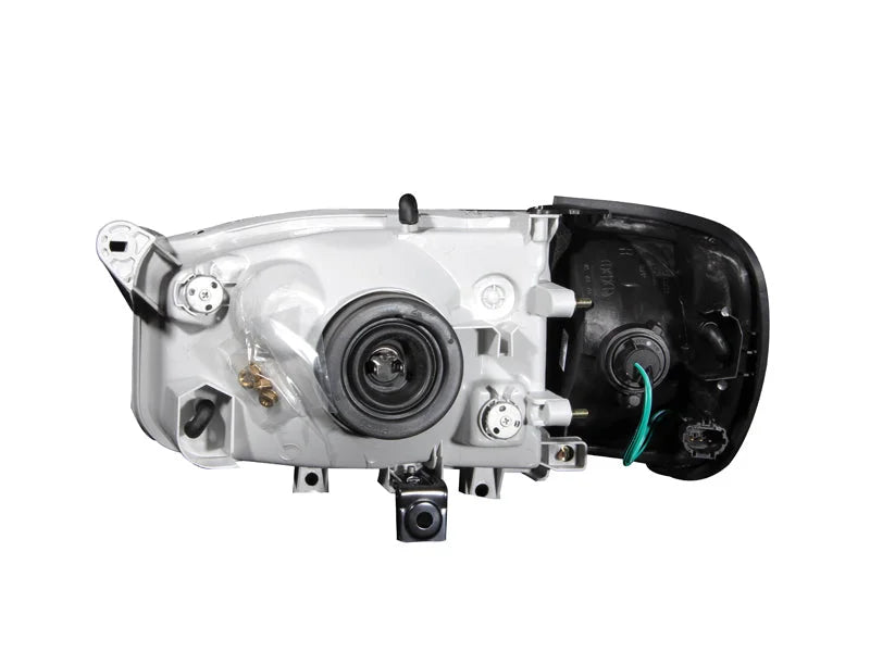 ANZO 1999-2004 Nissan Pathfinder Crystal Headlights Black - Side View