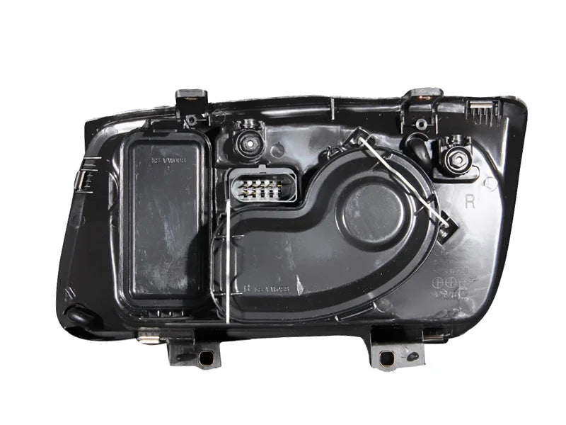 ANZO 1999-2005 Volkswagen Jetta Crystal Headlights Black w/o Bulbs - Side View