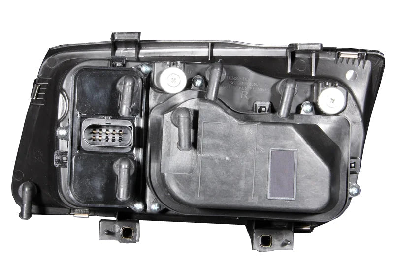 ANZO 1999-2005 Volkswagen Jetta Projector Headlights w/ Halo Black (CCFL) - Detail View