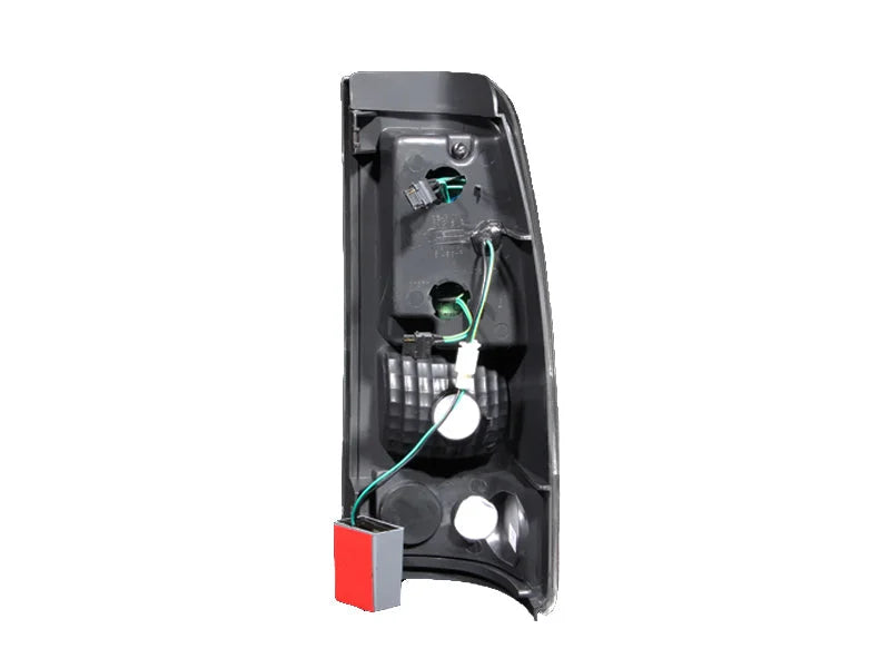 ANZO 1999-2007 Chevrolet Silverado 1500 LED Taillights Black - Detail View