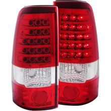 Load image into Gallery viewer, ANZO 1999-2007 Chevrolet Silverado 1500 LED Taillights Red/Clear - Main Product View