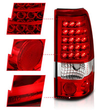 Load image into Gallery viewer, ANZO 1999-2007 Chevrolet Silverado 1500 LED Taillights Red/Clear - Installation View