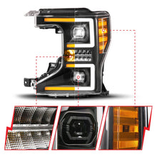 Load image into Gallery viewer, ANZO 20-22 Ford Super Duty (Halogen) Z-Series Full LED Proj Headlights SeqSig - Driver Side ONLY - Additional View 5