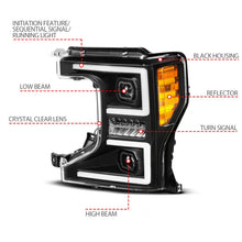 Load image into Gallery viewer, ANZO 20-22 Ford Super Duty (Halogen) Z-Series Full LED Proj Headlights SeqSig - Driver Side ONLY - Additional View 6