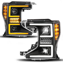 Load image into Gallery viewer, ANZO 20-22 Ford Super Duty (Halogen) Z-Series Full LED Proj Headlights SeqSig - Driver Side ONLY - Additional View 7