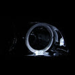 Load image into Gallery viewer, ANZO 2000-2001 Toyota Camry Crystal Headlights w/ Halo Black - Side View