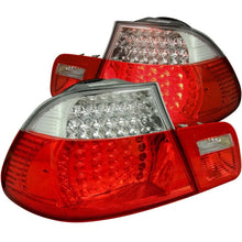 Load image into Gallery viewer, ANZO 2000-2003 BMW 3 Series E46 LED Taillights Red/Clear - Main Product View